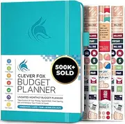Clever Fox Budget Planner - Expense Tracker Notebook. Monthly Budgeting Journal, Finance Planner & Accounts Book to Take Control of Your Money. Undated - Start Anytime. A5 Size Teal Hardcover