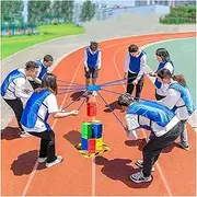 Outdoor Activities Field Day Games Set, Team Building Games for Work Adults, Office Ice Breaking Game (Color : Multi-Colored, Size : 10PCS)