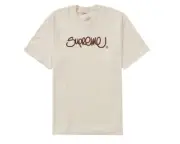 Supreme Handstyle Tee T-Shirt Natural SS22 Supreme New York 2022 NEW Size SMALL