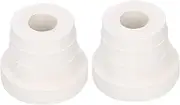 2Pcs Ladder Rubber Stopper Bumper,Replacement Safety Guard Swimming Pool Supplies,for Swimming Pool Ladders (White)