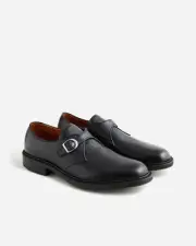 Alden for J.Crew Monk-Strap Dress Shoes Black 10.5D New with Box $714