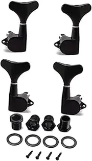 Parliky Bass Guitar Tuning Keys 4 Pack Sealed Tuning Pegs 2l2r Mounting Screws for 4 String Bass