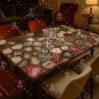 Multicolor Agate Rectangular Table | Handmade Luxury Stone Dining Top