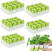 Seedling Starter Trays Silicone, Houseplant Growing Trays, Indoor Plant Growing Germination Pots Set of 5, Flower Sprouting Container for Gardening