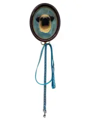 Fawn Pug hand painted 3D leash hat jacket holder key hook picture hanger