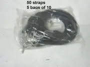 50 pcs 21" Rubber Straps Tarp Bungee Steel "S" Hooks Tie Down Cord Trailer Truck