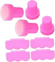 IWOWHERO Silicone Nail Art Stampers Pack Manicure Stamping Tool Set French Tip Stamper for Stylish Nails