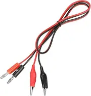 30V 5A Power Output Cable, Banana Plug and Alligator Clip Wire Set, 80cm Length, for Multimeter and Power Supply