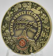 Secret Service Joe Biden 2021 Christmas Holiday White House Challenge Coin