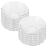 12 Pcs Candle Drop Protector Holder Tray Candlestick Accessories