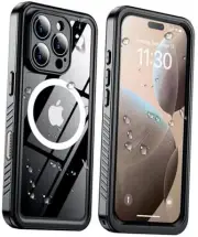 Magnetic for iPhone 16 Pro Max Case Waterproof,Built-in Screen Protector[IP68