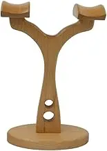 Headset Stand Headset Holder Desktop Handmade Earphone Rack Game Table Accessories Multi-Function Headphone Holder Simple Solid Wood Headset Stand Desktop Headset Holder (Color : Double Heads A)