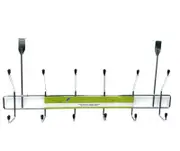 Smartlink Chrome Over The Door Hook Space Saving Hanging Organizer