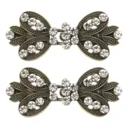 2pcs Sweater Clips, Cape Cloak Clasp Shawl Collar Clasp Dress Shirt Clip(Bronze)