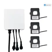 Energy Power KWH Meter Single 3 Phase 80A-300A Clamp WIFI App Monitor Record