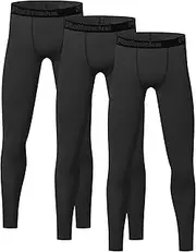[Rolimaka] Boys' Youth Compression Base Layer Pants Tight Running Leggings Trousers
