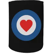 Alcohol Stubby Holder - Target Heart - Funny Novelty Birthday Gift Joke Beer Can Bottle Coolie