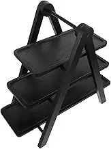 TIDTALEO Rustic Serving Stand for Hotpot Restaurants Space Saving Multi Layer Storage Rack for Parties and Events