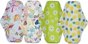 FOMIYES 2pcs Washable Sanitary Napkins Reusable Menstrual Pads Bamboo Carbon Nursing Pad Easy to Cle