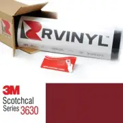 3M 3630 Scotchcal Burgundy 49 Translucent Vinyl Film Craft Sign DIY Sheet Roll