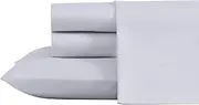 Laura Ashley- Queen Sheet Set, Luxury Sateen Cotton Bedding, 800 Thread Count, Soft & Smooth Home Decor (Solid Purple, Queen)