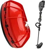 Weeder Protective Cover, Lawn Mower Guard Board Shield, Rugged Construction Safety Tool, Perfect for Trimmers, Lawnmowers, and Irrigation Equipment in Yard Maintenance, 280g Red