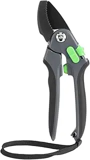 Steel Garden Scissor Labor Saving Pruning Shears High Quality SK5 Steel Durable Ergonomic Handle Easy Safety Lock for Fruit Tree Branches Potted Plants Flowers Pruning Tool 215mm