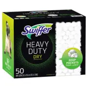 Swiffer 50 Dry Mopping Refill Cloths Heavy Duty Dry Sweeping Pad Refills