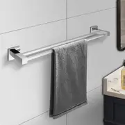 ACA 60CM Bathroom Square Double Towel Rail Rack Towel holder Stainless Steel 304 Silver