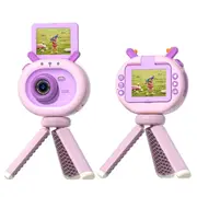 180-degree Flip-screen Cartoon Digital Camera with Stand 2.4-inch 1080p Hd