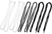 OSALADI 12pcs Pant Waist Tightener Jogging Elastic Cord Replacement Hoodies Drawstring Cords Soft Rope Cotton Drawstring Cord Laces Lacing Straps Rope Threader Clip Easy Threader Polyester