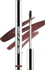 Peel Off Lip Liner Stain, Long Wear Tattoo Lip Liner, Peel Off Lip Stain with Matte Finish, Long Lasting, Waterproof, Transfer-proof, Highly Pigmented Color (Cool Cocoa, 2.5ml)