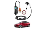 Type 2 Portable EV Charger 32 Amp 7KW 3 Pin 5 Meters for Tesla Model Y Juniper 2025-Onwards