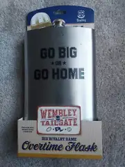 NIB Wembley 64oz Whiskey Overtime Stainless Steel Flask GO BIG or GO HOME! GIFT!