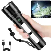 Rechargeable Flashlights 3000 High Lumens, Super Bright Flash Light with 2 Co...