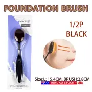 16 cm Oval Contour Makeup Beauty Cosmetic Blending Foundation/Powder Brush Black