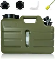 3 Gallon Water Container with Spigot, Portable Camping Jug, BPA Green