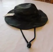 Quiksilver Men's Bucket Hat fishing adult sun hat cap Green Camo Size L/XL NWT