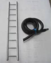 Restoration package for Tonka fire Jeep 9 rung ladder, 20 " hose and nozzle