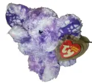 Ty Beanie Baby - COASTLINE the Purple Elephant 6.5" NEW MWMTs Plush Stuffed Toy