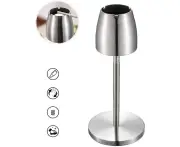 Ashtray - Stainless Steel Outdoor Ashtray, Vertical Ashtray with Telescopic Stand, Windproof Large Ashtray Decorative Ashtray