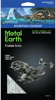 Fascinations Premium Series ICONX AVATAR SCORPION GUNSHIP Metal Earth Model Kit