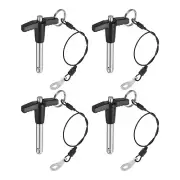 4Pcs T Handle Lock Pins, 8mm x 30mm Stainless Steel Button Quick Release Pin