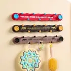 Traceless Door Hanger Hooks 9 Hooks Dopamine Coat Racks Kitchen Accessories