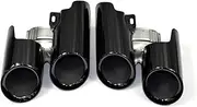 1 Pair Car Accessories Exhaust Tip Compatible For Porsche Panamera 2014 2015 2016 Muffler Tips Black Exhaust System Nozzle(Glossy Black)