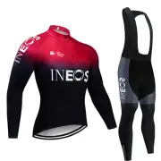 Mens long sleeve cycling jersey bib pants set cycling bib pants cycling jerseys