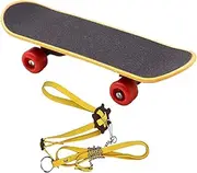 Pet Skateboard Rope for Tortoise,Harness and Skateboard for Small Pet Turtle - Indoor Outdoor Animals Adjustable Trainer for Lizards, Small Iguanas, Bearded Dragons