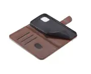 F06 Brown Clamshell Shockproof Mobile Phone Case Fall-proof Mobile Phone Protective Case with Card Slot for Apple IPhone13