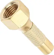 Tihebeyan Tire Air Chuck Twist-On Brass Connector Locking Function Pressure Gauge Accessories, for Motorcycles Cars