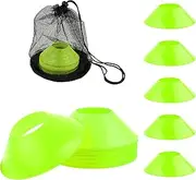 XIHIRCD 25pcs Soccer Cones for Sports Training, Mini Football Cones & Mesh Bag Flexible Agility Cones Premium Training Cones for Basketball Football Running Drills Sports Games Skating Kids